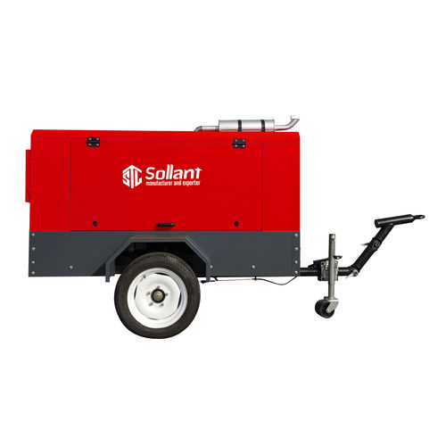 Compressore portatile - SLTDP-10/8 - Shanghai Sollant Energy Saving Technology Co., Ltd - a vite / d'aria / con motore diesel