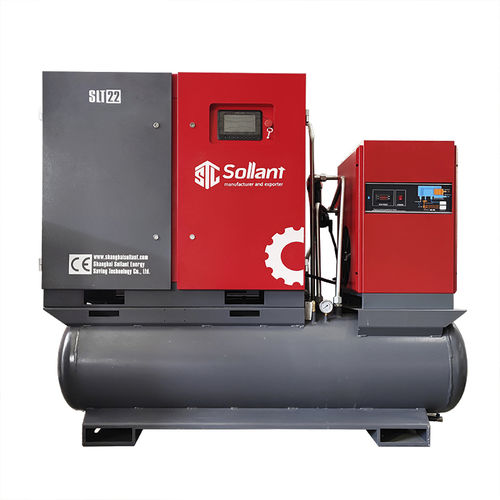 Compressore a vite - SLTI-7.5V - Shanghai Sollant Energy Saving Technology Co., Ltd - d'aria / elettrico / fisso