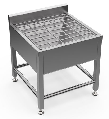 Lavabo per l'industria agroalimentare - HYGI-HOPPER - TEMIC S.L.U. - in acciaio inossidabile