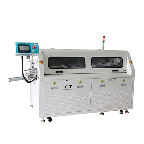Macchina di brasatura dolce a onde - W series - Dongguan ICT Technology Co.,Ltd - a riflusso / controllata da PLC / per PCB