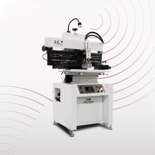 Macchina serigrafica semiautomatica - P series - Dongguan ICT Technology Co.,Ltd - per pasta saldante / PCB / modulare