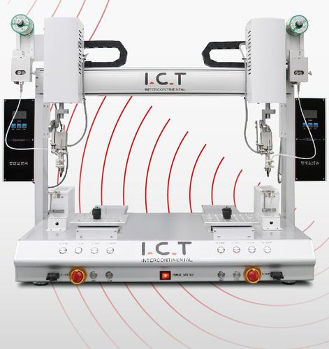 Macchina di brasatura dolce robotizzata - I.C.T-SR250DD - Dongguan ICT Technology Co.,Ltd - ad alta frequenza / per PCB / da banco