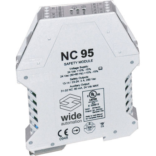Modulo relè di commutazione - NC95 - WIDE Automation - di sicurezza / per montaggio su guida DIN