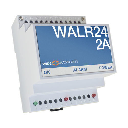 Unità di controllo di sicurezza - WALR24/2A - WIDE Automation - su guida DIN