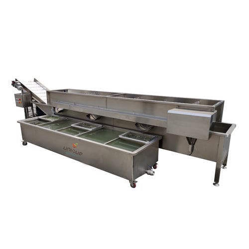 Linea di lavaggio alimentare per verdura - Zibo Unique Machinery Co., Ltd. - per frutta / automatica / con nastro trasportatore