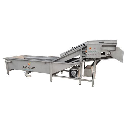 Lavatrice agroalimentare per verdura - QPQX5000 - Zibo Unique Machinery Co., Ltd. - automatica / a spruzzo