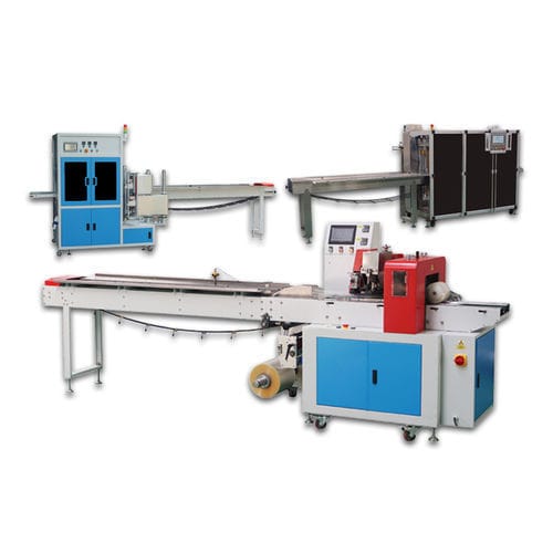 Macchina per imballaggio manuale - FD series - Y-pack - orizzontale / per maschere / per il settore medico