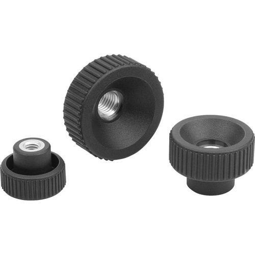 Manopola zigrinata - B0268 series - NORMTEILWERK ROBERT BLOHM GmbH - arrotondata / in poliammide / in termoplastica