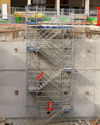 Scala dritta - Entrepose Echafaudages - metallica / con barre / da cantiere