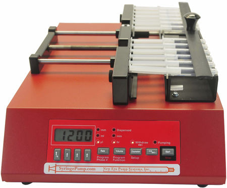 Pompa a siringhe multiple - NE-1200 - New Era Pump Systems, Inc. - per prodotti chimici / con motore passo-passo / autoadescante