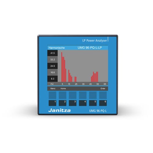 Apparecchio di monitoraggio di qualità di energia - UMG 96-PQ-L-LP - Janitza electronics GmbH - di temperatura / della corrente residua / di misura
