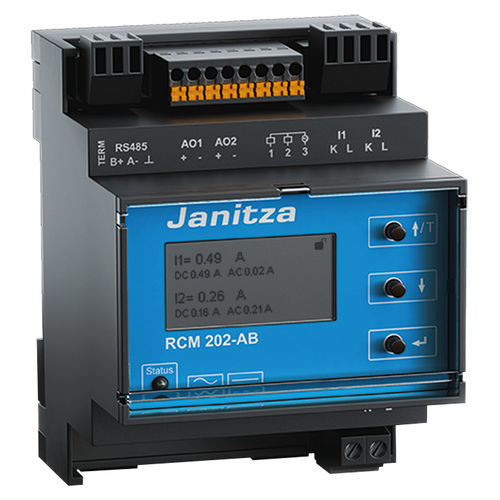 Apparecchio di monitoraggio della corrente residua - RCM 202-AB - Janitza electronics GmbH - di misura / RS-485 / in continuo