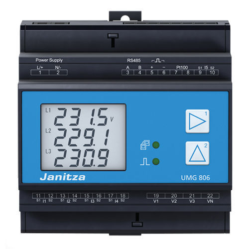 Apparecchio di monitoraggio di misura - UMG 806 - Janitza electronics GmbH - della corrente residua / di qualità di energia / modulare