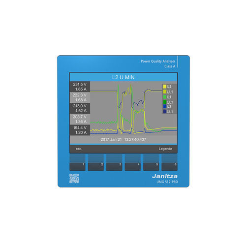 Apparecchio di monitoraggio di misura - UMG 512-PRO - Janitza electronics GmbH - di qualità di energia / digitale