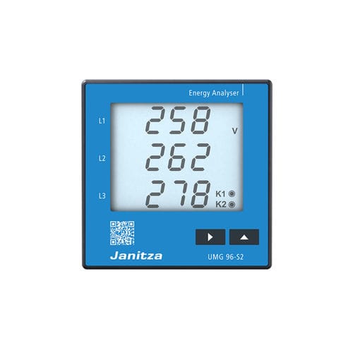 Apparecchio di monitoraggio di misura - UMG 96-S2 - Janitza electronics GmbH - di tensione / di qualità di energia / digitale