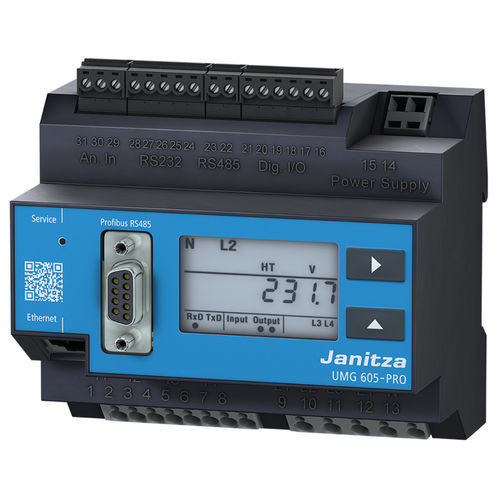 Apparecchio di monitoraggio di qualità di energia - UMG 605-PRO - Janitza electronics GmbH - di temperatura / di tensione / di misura