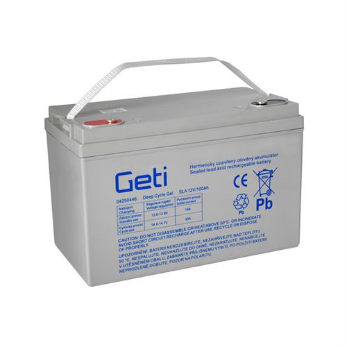 Batteria piombo gel acido - GETI - rettangolare / 12 V / per UPS