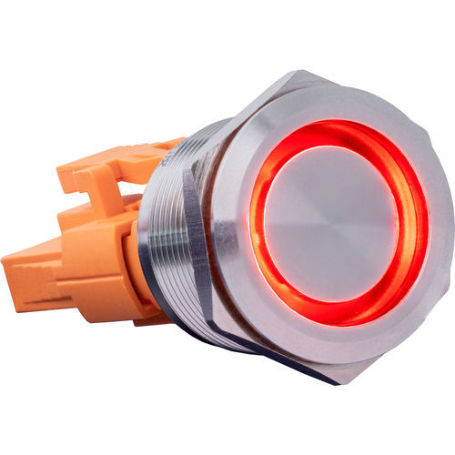 Pulsante IP67 - Button22C-M-RD - Joy-It - in acciaio inossidabile / a LED rossi / ad azione momentanea
