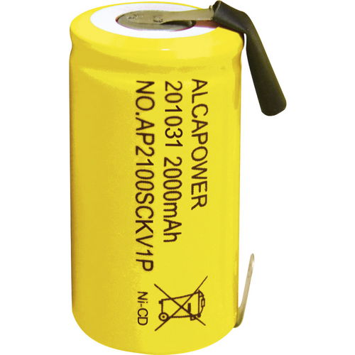 Batteria Ni-Cd - AP2100SCKV1P - Alcapower - cilindrica / 12 V