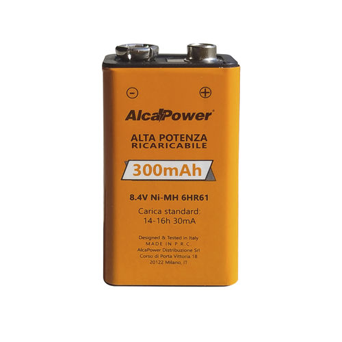 Batteria Ni-MH - AP300N9V - Alcapower - rettangolare / 9 V