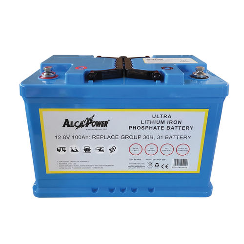 Batteria LiFePO4 - LiFE-PO4-100 - Alcapower - rettangolare / 12 V