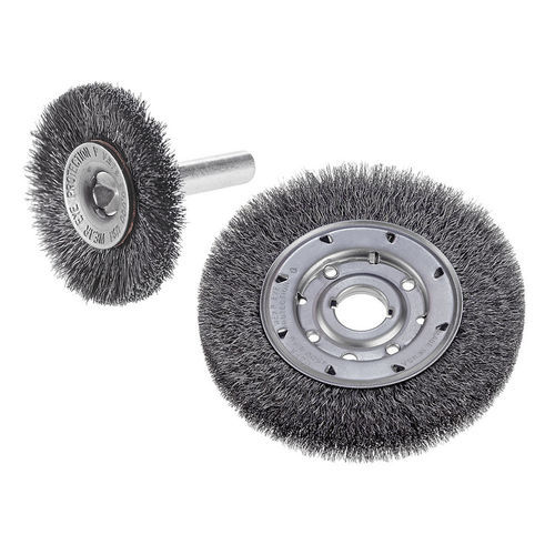 Spazzola crimpata - 60160 - CGW Abrasives - circolare / di finitura / in acciaio inossidabile