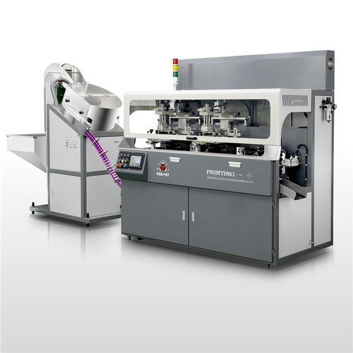 Macchina serigrafica completamente automatica - SZD-107 - Shenzhen xinzhong plastic - a 2 colori / a 3 colori / a 4 colori