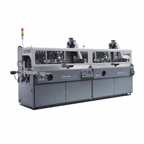 Macchina serigrafica automatica - 102-2C - Shenzhen xinzhong plastic - a 2 colori / per bottiglie di plastica / per tazze in plastica