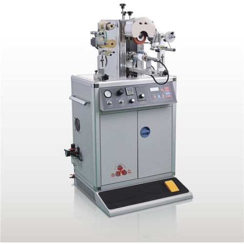 Macchina di stampa a caldo di lamine elettropneumatica - TBD-01-G - Shenzhen xinzhong plastic - manuale / compatta / per tubi