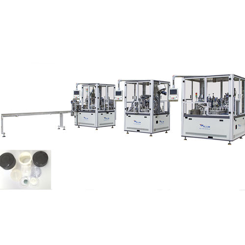 Tappatrice rotativa - SZZ-108-F - Shenzhen xinzhong plastic - pneumatica / in linea / a moto continuo