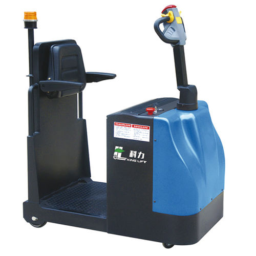 Trattore per rimorchio - KLB series - JIANGSU KING-LIFT EQUIPMENT.,LTD. - elettrico / a 3 ruote / con conducente in piedi