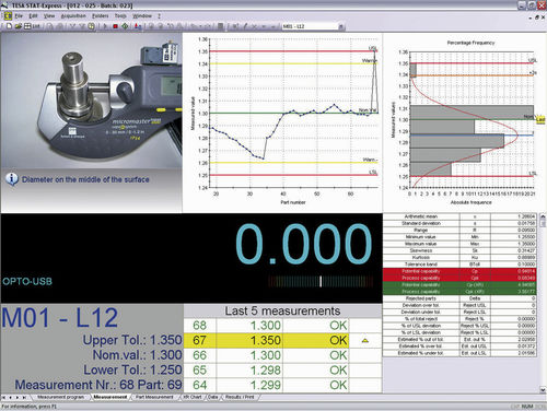 Software di statistica - STAT-EXPRESS - TESA Technology - di misura / di regolazione / di calcolo