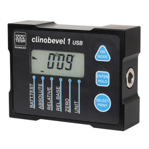 Inclinometro multiasse - CLINOBEVEL 1 series - TESA Technology - RS-485 / USB / con display LCD