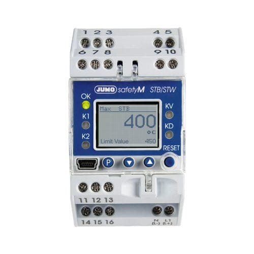 Limitatore di temperatura con display LCD - safetyM STB/STW - JUMO Process Control, Inc. - IEC / di sicurezza / su guida DIN