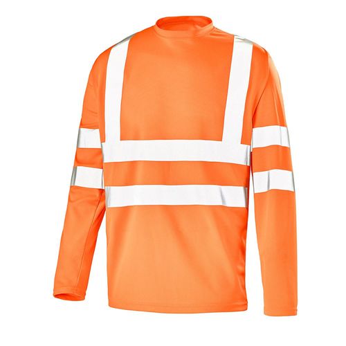 Maglietta da lavoro - FLUO BASE 2 - CEPOVETT Safety - alta visibilità / in poliestere / per uomo