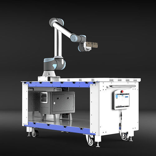 Carrello postazione di lavoro - VersaCart - VersaBuilt Robotics - in acciaio / con ripiano / multiuso