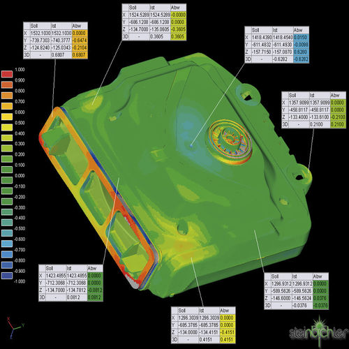 Software di controllo di pezzi per confronto con modello CAD - INSPECTplus - Steinbichler Optotechnik