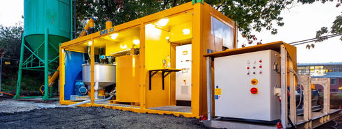 Miscelatore container - CMS 30 - BAUER MAT Slurry Handling Systems Zweigniederlassung der BAUER Maschinen GmbH - verticale / batch / liquido/solido
