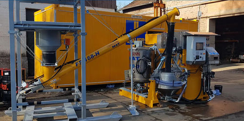 Sistema di scarico per big bag - ZBB 1600 - BAUER MAT Slurry Handling Systems Zweigniederlassung der BAUER Maschinen GmbH - per cilindro telescopico / idraulico