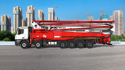 Pompa autocarrata per calcestruzzo mobile - H68-6RZ - BETONSTAR MAKINA SANAYI VE TICARET A.S. - per cantiere / elettrica
