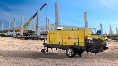 Pompa per calcestruzzo fissa - BSS 36 - BETONSTAR MAKINA SANAYI VE TICARET A.S. - per cantiere / diesel / a pistone