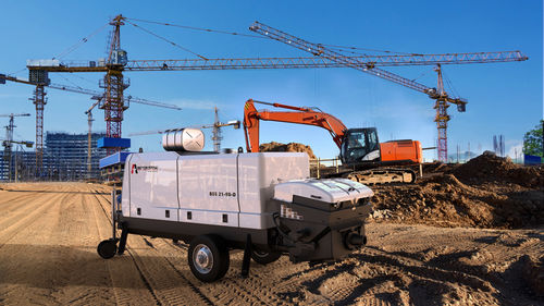 Pompa per calcestruzzo fissa - BSS 21-90-D - BETONSTAR MAKINA SANAYI VE TICARET A.S. - per cantiere