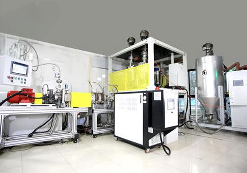 Linea di estrusione doppia vite - ETPU  - Feininger (Nanjing) Energy Saving Technology Co., Ltd. - ad alto rendimento / controllata da PLC / per pannelli in materia plastica