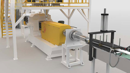 Linea di estrusione monostrato - XPS Profile  - Feininger (Nanjing) Energy Saving Technology Co., Ltd. - controllata da PLC / per profilati in plastica / per polistirolo