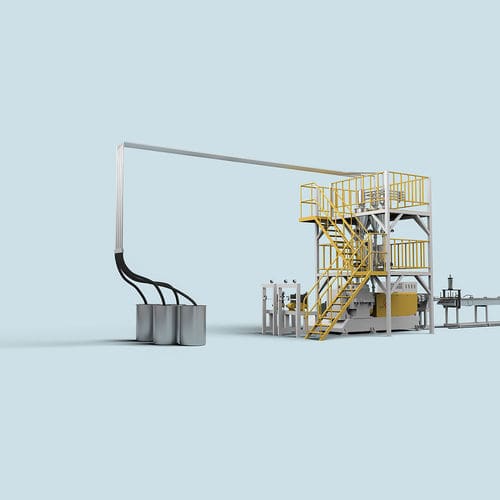 Linea di estrusione doppia vite - PS Skirting line - Feininger (Nanjing) Energy Saving Technology Co., Ltd. - monostrato / ad alto rendimento / compatta