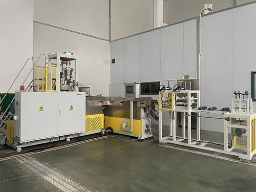 Linea di estrusione multistrato - TPE/TPEE/EVA - Feininger (Nanjing) Energy Saving Technology Co., Ltd. - doppia vite / ad alto rendimento / controllata da PLC