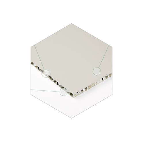 Pannello sandwich in alveolari - Alucel - rivestimento in acciaio galvanizzato / per pavimento