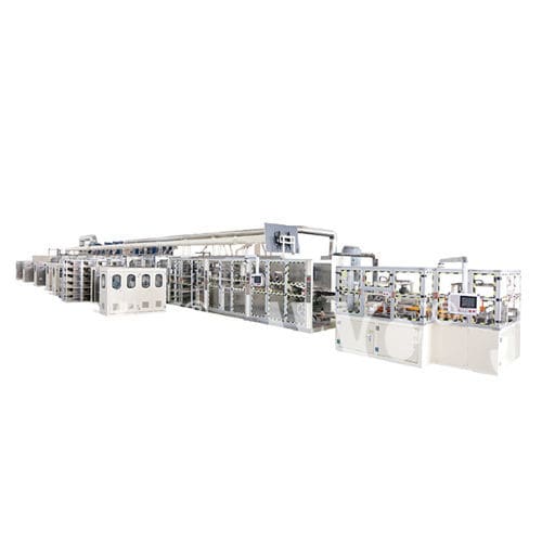 Linea di produzione di pannolino - JWC-LLK700-SV-X - Jiangsu Jwc Machinery Co., Ltd. - automatica / ad alta velocità / ad ultrasuoni