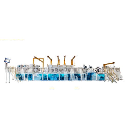Linea di produzione di pannolino - JWC-CFD-SV-TF - Jiangsu Jwc Machinery Co., Ltd. - automatica / flessibile / piegatura
