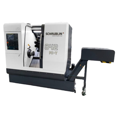 Centro di tornitura CNC - 842 MI - SCHAUBLIN MACHINES - rigido / A2-5 / 12 utensili